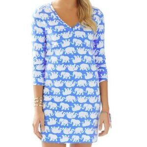Lily Pulitzer Christie Dress-Sun Elephant Print, Size Large